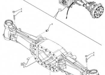 New Holland T6070 Zespół osi 4wd 87633153