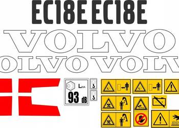 NAKLEJKI NA MINIKOPRAKĘ VOLVO EC18E