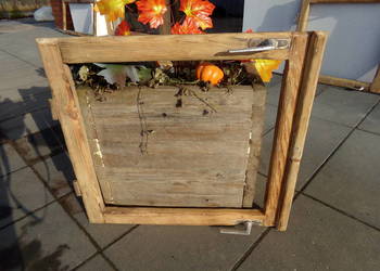 Stare okno , rama okienna retro loft lustro, zdjęcia 60x55