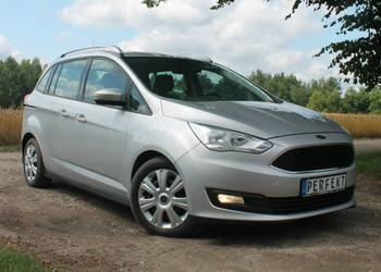 Ford Grand C-MAX 1.5 D 120 KM Automat NAVI Grzane FOTELE Tempomat MARTWE P…
