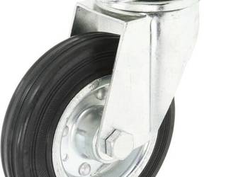 Koło skrętne gumowe Ø 140x37.5 mm podstawa montażowa: 115x85 mm nośność 14…