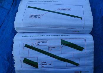 JOHN DEERE KOMBAJN BLACHY OSŁONY KLAPA KLAPY