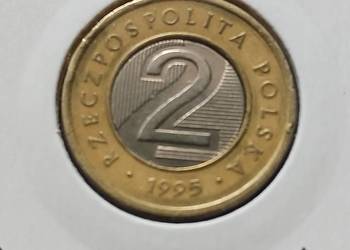 2 Złote 1995 DESTRUKT -odwrócony rdzeń  180 Stopni