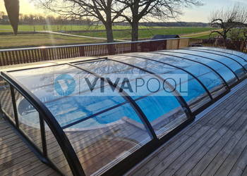 Zadaszenie basenowe SMART 12,83 x 5,25 x 1,00 poliwęglan lity
