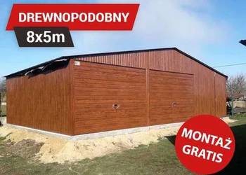 Garaż Blaszany w kolorze Orzech - Garaże Blaszane GrzywStal A25v16
