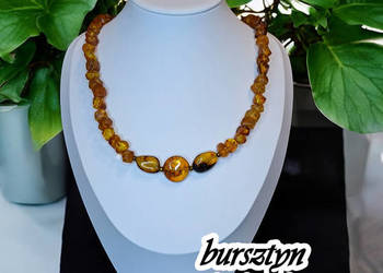 Korale z bursztynu, bursztyn bałtycki ciosanka bryłki #295 Korale z bursztynu, bursztyn bałtycki ciosanka bryłki #295