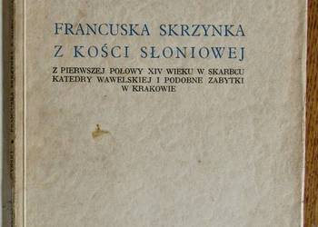 Monografia artefaktu sztuki użytkowej z XIV wieku, z 1936 roku