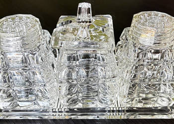 Zestaw do przypraw z kryształu ołowiowego