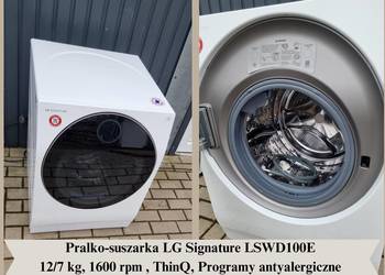 Pralko-suszarka LG Signature, 12/7 kg, Autodozowanie, prog antyalergiczne
