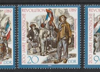 NIEMCY DDR NRD - REWOLUCJA FRANCUSKA - 1989 - CZYSTE **