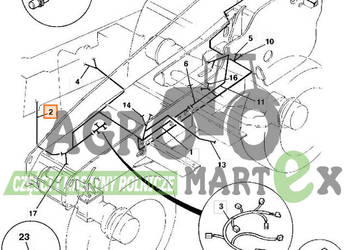 721/12010, 721-12010 WIĄZKA ELEKTR LAMPY JCB