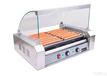 TEFLONOWY PODGRZEWACZ ROLKOWY DO PAROWEK HOT-DOG 9 ROLEK