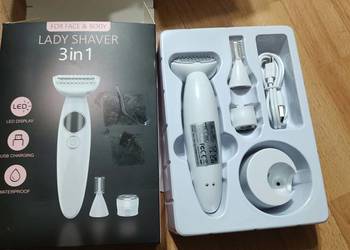 Depilator elektryczny golarka dla kobiet 3w1 trymer twarzy bikini