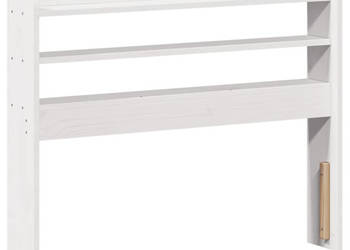 Wezgłowie do łóżka z półkami białe 100 cm drewno sosnowe WM-850960