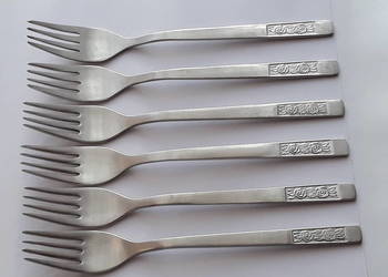 Widelce obiadowe (nr.1) RÓŻE, Gerlach, sztućce PRL