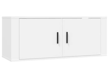Wisząca szafka telewizyjna biała 100x345x40 cm WM-816632