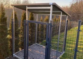 Wiata śmietnikowa blaszana, producent