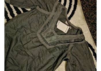 Bluzka koszula BERSHKA z koronką, BAWEŁNA! NOWA!