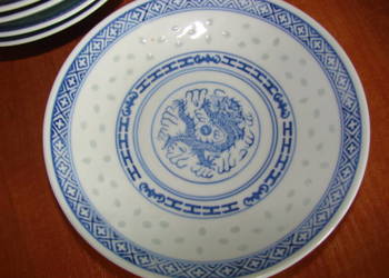 chińska ryżowa porcelana - talerzyk