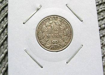 Niemcy 1/2 Marki 1913r - A - SREBRO