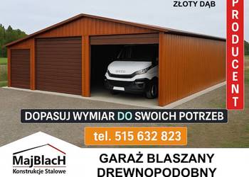 Garaż Blaszany z zadaszeniem bocznym | Dwuspadowy | Garaże -Maj-Blach