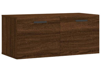 Szafka wisząca brązowy dąb 80x365x35 cm WM-830091