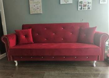 Wersalka rozkładana z pojemnikiem kanapa łóżko sofa GLAMOUR