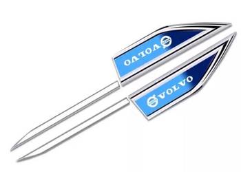 Nowe emblematy / naklejki VOLVO na błotnik i drzwi – komplet 4 szt.