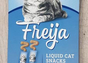 Freija pasta cream z łosośia i kurczaka płynna przekąska dla kota 15g 6szt