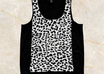 Top we wzorek lamparta, H&M, M