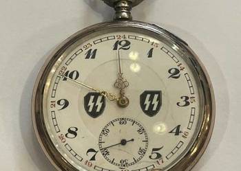 Srebrny zegarek kieszonkowy SS „Das Reich” – II wojna światowa, próba 800,