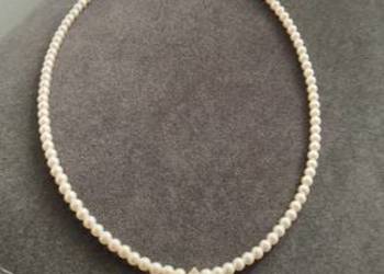 Naszyjnik perełki z cyrkonią