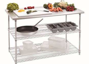 Stół roboczy Bartscher 601153, szerokość 130 cm, 2 PÓŁKI Stół roboczy Bartscher 601153, szerokość 130 cm, 2 PÓŁKI