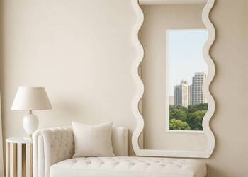 Lustro nieregularne w ramie mdf - WAVE – Blobs Mirrors