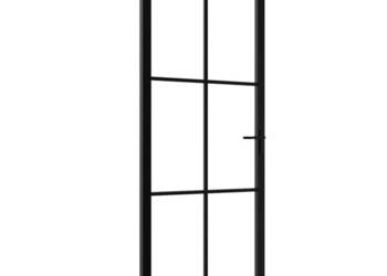 vidaXL Drzwi wewnętrzne, szkło ESG i aluminium(SKU:151202)