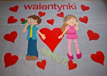 Dekoracje na Walentynki z brystolu. tel 504 102 444