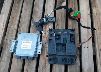 Peugeot 307 2.0 Zestaw startowy komputer sterownik silnika stacyjka BSI