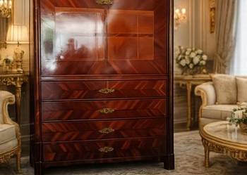 Antyczna Sekretera Biedermeier