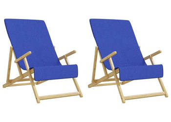 Ręczniki plażowe 2 szt. niebieskie 60x135 cm 400 g/m² WM-362677