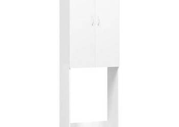 vidaXL Szafka na pralkę, biała, 64 x 25,5 x 190 cm(SKU808413)
