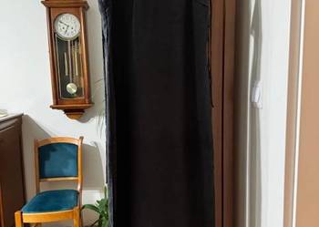 Sukienka Zara czarna XS na ramiączkach z rozcięciami wiskoza