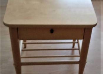 Stolik lite drewno Ikea szuflada półka