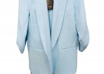 Ekskluzywny garnitur damski ADIKA klasa i szyk niebieski - błękit rozm 44