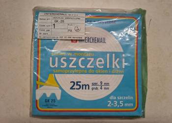 uszczelka samoprzylepna do okien z pianki gumowej biała