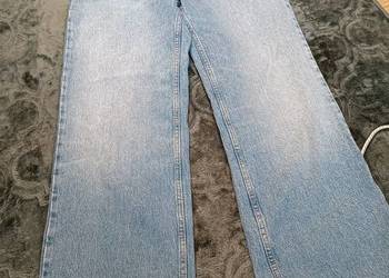 ZARA jeansy wide leg culotte 40 (USA 8) jasny denim