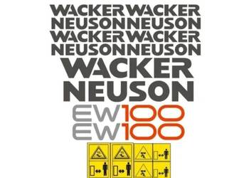 Naklejki oklejenie WACKER NEUSON EW100 Zamiennik