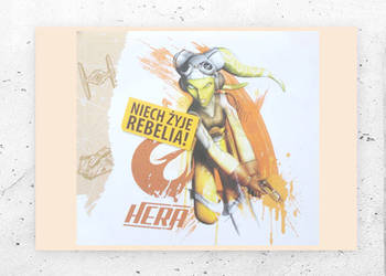 gwiezdne wojny plakat rebelinci, star wars plakat A4, hera plakat star wars