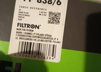 Filtr paliwa pp838/6
