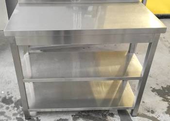 Stół gastronomiczny ze stali nierdzewnej 99x50x87