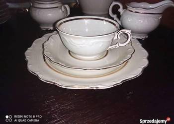 Filiżanka z talerzykiem. Schumann. Germany. Ecru.